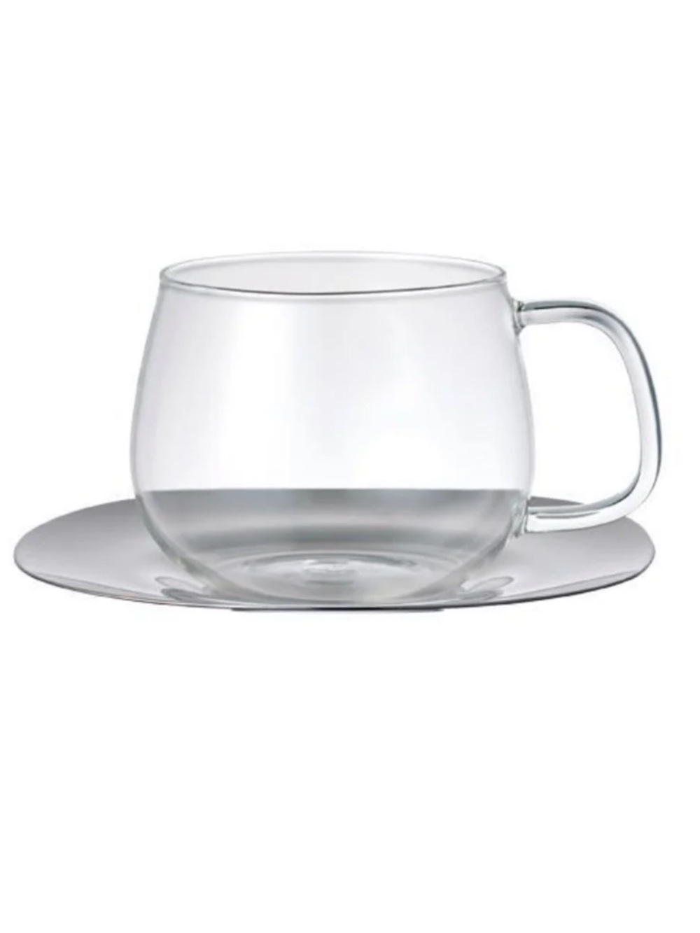 Kinto UNITEA Cup and Stainless Steel Saucer (350ml/12oz)